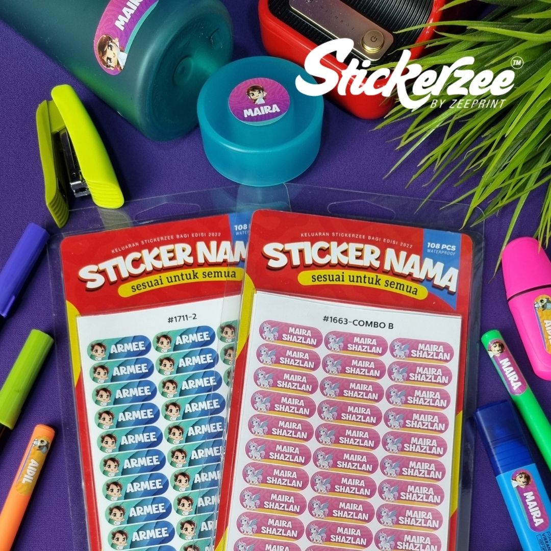 Sticker Nama Stickerzee