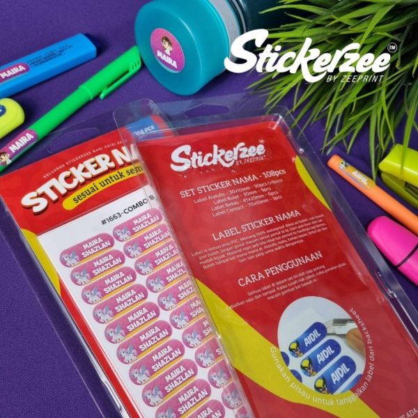 Sticker Nama Stickerzee