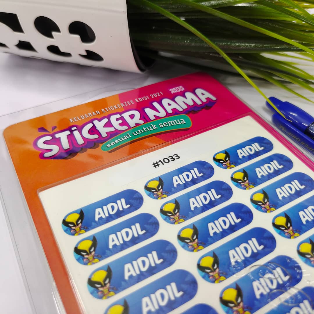  Sticker Nama  Stickerzee